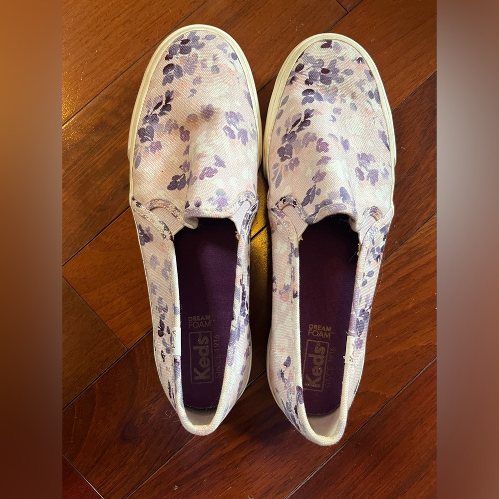 Purple Keds Slip on Shoes Size 9.5 in Great used condition